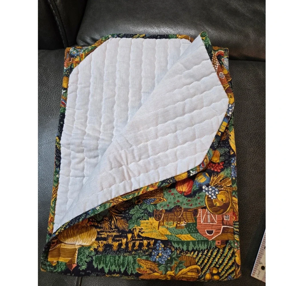 Unbranded Harvest Table Runner OS‎ Multicolor Excellent Quilted Farmhouse